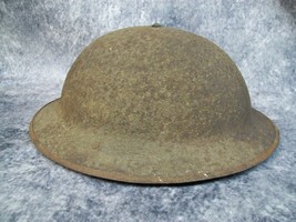 Rusty Vintage Metal Doughboy Helmet WW1 WW2 US Military Army Brodie Kelly Heavy - $200.00