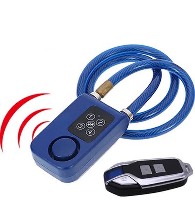 Bicycle Electric Car Smart Lock Remote Control Password Alarm Lock Shop Office H - £76.70 GBP