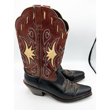 Ariat Womens Leather Pointed Toe Western Boots Style 15502 Size 7 - £58.72 GBP