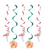 Island Oasis 5 Ct Dizzy Danglers Hanging Decorations Summer Luau Pool Party Flam - £3.74 GBP