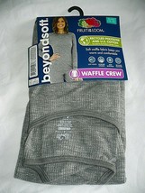 Fruit Of The Loom Beyond Soft Thermal Waffle Crew Top Gray Smoke 3XL (22) - £8.55 GBP