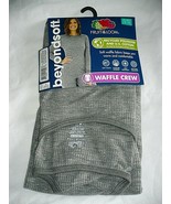 Fruit Of The Loom Beyond Soft Thermal Waffle Crew Top Gray Smoke 3XL (22) - $15.97 CAD