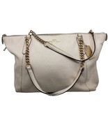 Coach F29007 Ava Chain Tote in Pebble Leather Chalk/White 10&quot;H x 15&quot;L - $172.53 CAD