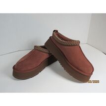 UGG Women's Brown Suede Shearling Lined Platform Clog Slippers Shoes Size 6 - $133.19 CAD
