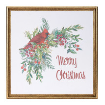 Framed Merry Christmas Cardinal Print 16&quot;SQ - $956.50 MXN