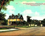 Mahoning Street Da John Kennedy Residenza Punxsutawney Pa 1912 DB Cartolina - $14.29