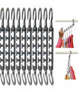 Max 10-Pack Space Saving Hangers, Reinforced Hooks Swivels 360°, Cascadi... - €26,33 EUR