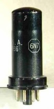 By Tecknoservice Valve Of Old Radio 6N7 Brands Assorted NOS &amp; Used - $24.67