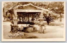 St Augustine FL RPPC Fountain Of Youth Photo By Luella Day 1907 Postcard B33 - £11.95 GBP