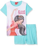 Disney Girl&#39;s Elena of Avalor Cotton Pyjama Sets (Blue (Bleu), 5 Years) - £10.22 GBP