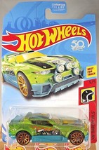 2018 Hot Wheels FRR92 HW Daredevils 5/5 RALLY CAT Green w/Copper 10 Sp 50th Ann. - £6.07 GBP