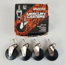 Master Mercury Casters D472-1/2 LS Set of Four 2-1/2&quot; Tapered Wheel Casters NOS - £16.73 GBP