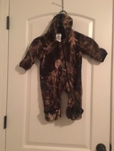 1 Pc Columbia Baby Boys Brown Camouflage Bunting Snow Suit Hood Size 12 Months - £31.54 GBP