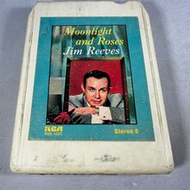 Jim Reeves Moonlight And Roses 8 Track RCA Stereo Album Vintage Music - $178.01 MXN