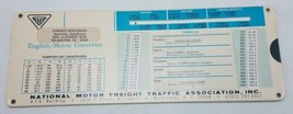 Vtg National Motor Freight Traffic Association English - Metric Converter Slide  - £6.92 GBP