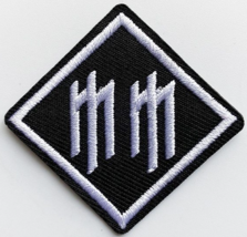 MARILYN MANSON Iron-On Patch MM Logo heavy metal death goth nine inch nails gwar - £2.33 GBP