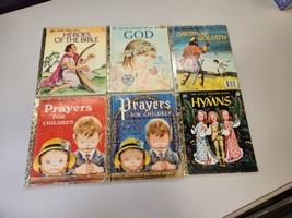Lot of 6 Little Golden Books Mixed Lot Vintage Christian Religious Bible - £8.94 GBP