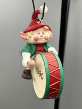 Ornament Hallmark Keepsake Hark! It&#39;s Heral with a Drum #2 QX4463  1990 Signed - £5.31 GBP