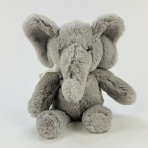 Pottery Barn Kids PBK Super Soft Gray Elephant Plush Beany 11 inch - $18.66