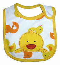 NEW Yellow Duck Chick Baby Water Resistant Teething Drool Bib Easter - £3.11 GBP