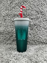 Starbucks Mickey Walt Disney World Parks Christmas Holiday Tumbler W/ Straw - £49.25 GBP