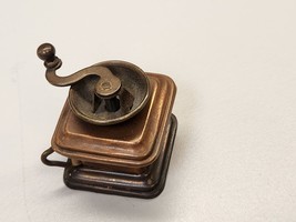 Sewing Vintage Figural Metal Windup Tape Measure Coffee Grinder - £85.90 GBP