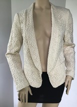NEW Ann Taylor LOFT Ivory Lace Crochet Open Front Kimono Jacket (Size 8) - $34.95