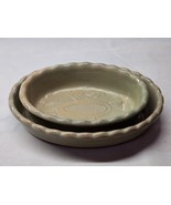 Vintage Clay Pottery Glazed Baking Dishes - Functional Or Display - MATC... - $26.38