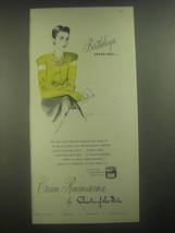 1945 Charles of the Ritz Cream Revenescence Ad - Birthdays never tell - £14.54 GBP