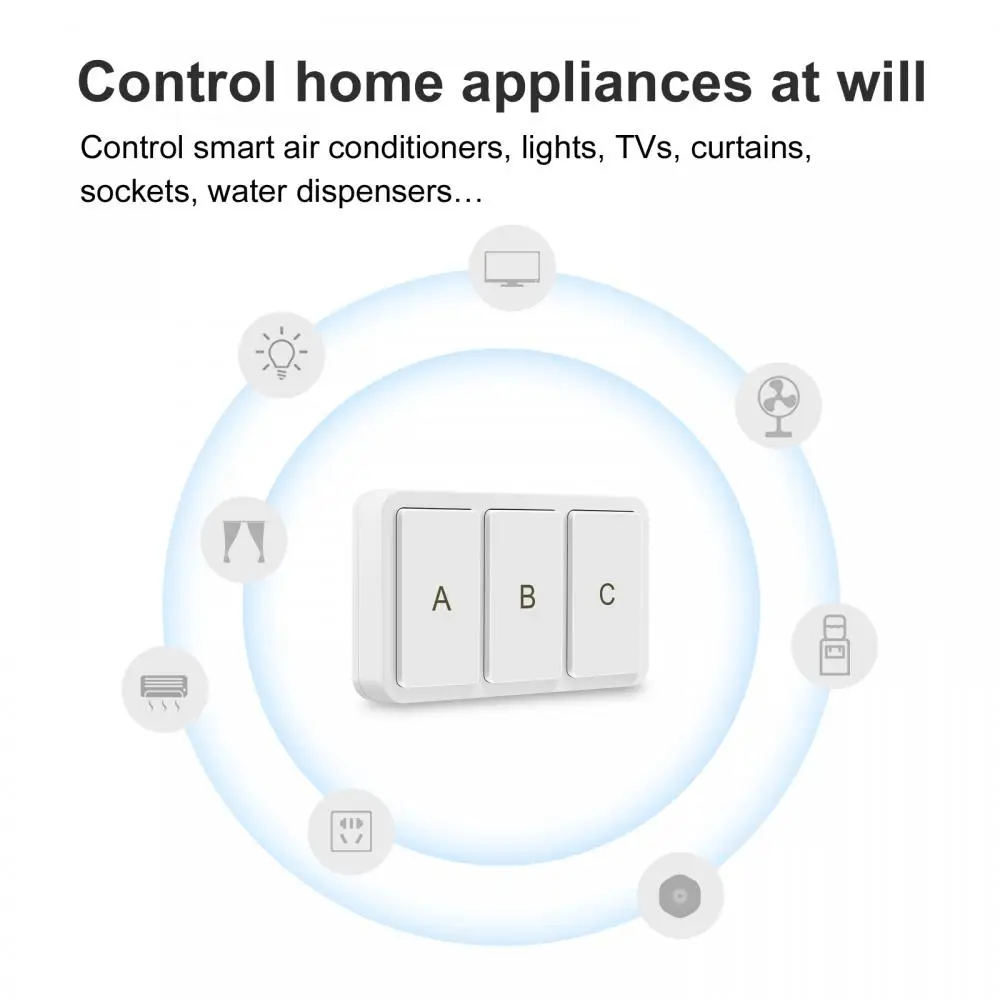 House Home Aubess ZigBee Smart Scene Switch, Tuya Smart Wireless Aon Switch, 1-G - £39.31 GBP