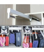 Pull-Out Closet Valet Rod Adjustable Wardrobe Clothing Rail Top Mount Wa... - $38.85+