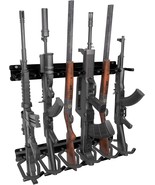 Gun Rack For Wall-6 Slots, Heavy Duty Steel Indoor Gun Racks, Wall Gun R... - $88.77 CAD