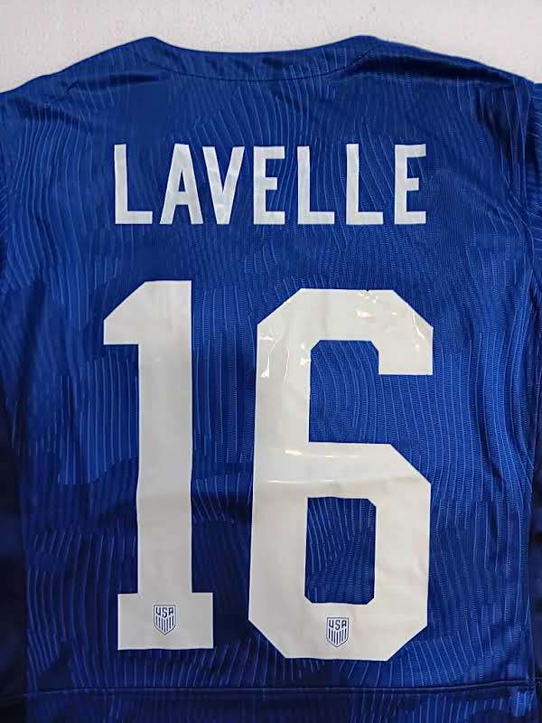 Rose Lavelle USA USWNT 2023 World Cup Stadium Blue Away Womens Soccer Jersey Item image 8