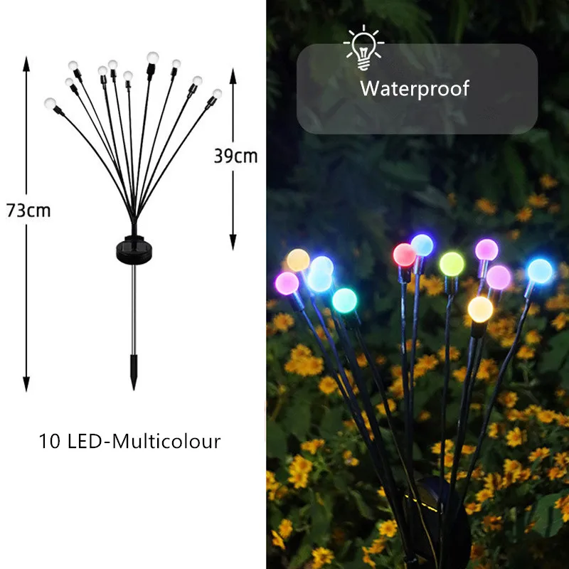 Solar LED Light Outdoor Waterproof Garden Decoration scape Lights Firework Firef - £77.31 GBP