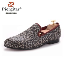 new style leopard pattern special fabrics handmade men loafers Fashion men casua - £176.91 GBP