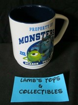 Disney Store Pixar Property of Monsters U scarer training coffee soup mug cup  - £30.52 GBP