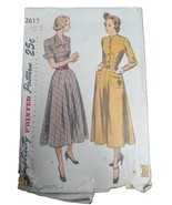 12/30 Vintage 1940s Sewing Pattern Simplicity 2617 One Piece Dress - €17,11 EUR