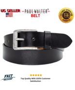 Paul Walter Genuine Leather Men Casual Stylish Belt, Black - £10.45 GBP - £12.37 GBP
