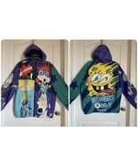 Nickelodeon X MEMBERS ONLY Men’s Lg Hooded Windbreaker Jacket Rugrats He... - $39.99