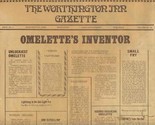 Old Worthington Inn Gazette Menu Worthington Ohio Omelettes 1980&#39;s - £21.90 GBP