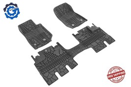 New OEM MOPAR All Weather Floor Mats Black for 2014-2018 Jeep Wrangler 82213860 - £95.91 GBP