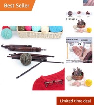 Luxury Rosewood Crochet Hooks &amp; Knitting Needles - Extra Light &amp; Smooth ... - $803.32 MXN