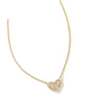 Pave Crystal Heart Necklace - £193.06 GBP