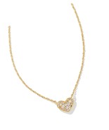 Pave Crystal Heart Necklace - £189.53 GBP