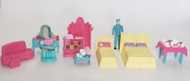 Fisher Price Sweet Streets Bellman And Dollhouse Furniture Mixed Lot 2001 - $19.95