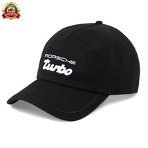 Porsche Legacy Baseball Cap Porsche Turbo 3D Embroidered Logo Puma Unisex Black - £35.51 GBP