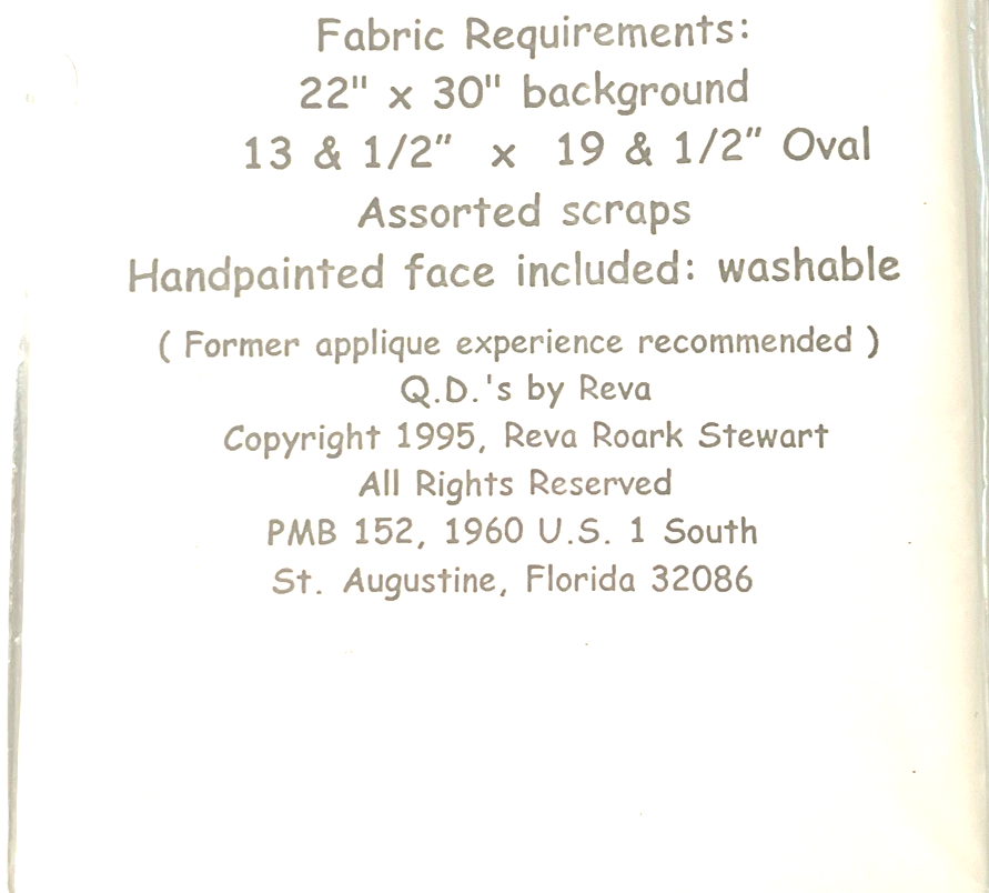 Reva Roark Stewart Applique PATTERN 18 Miss Wild Rose Flower Belles Item image 6