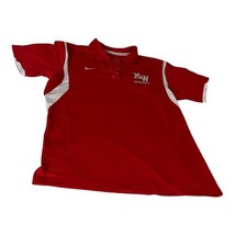 Nike Dri-Fit Red  KW Key West Souvenir Baseball Polo Large Shirt Mens Wicking - $19.62