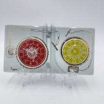 MCM Higgins Art Glass Pocket Watch Paperweight 6.5”x3.5” Signed Vintage - $85.50