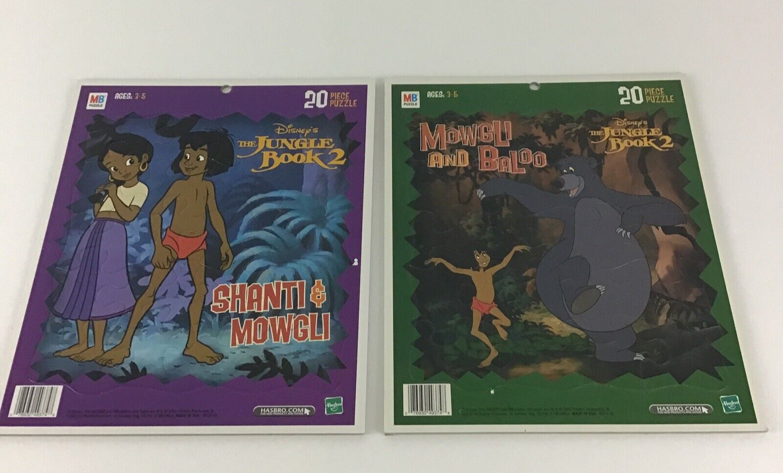 Milton Bradley Puzzles Disney Jungle Book 2 Mowgli Baloo Shanti Vintage 2003 - $23.71